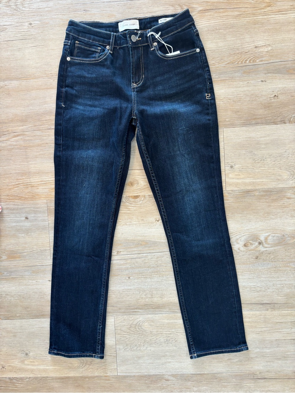 Dear John Dark Shimmer Blue Straight Jeans